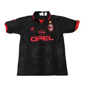 Vintage AC Milan 1996 1997 Shirt Jersey Opel Lotto Size M